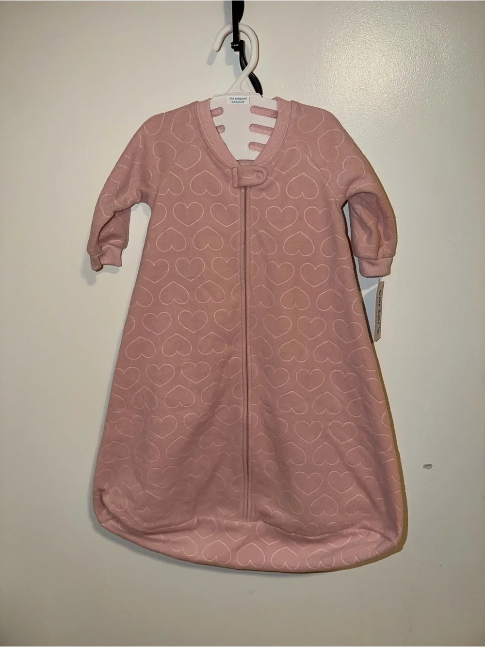 Carter's Dusty Pink Heart-Print Sleep Sack